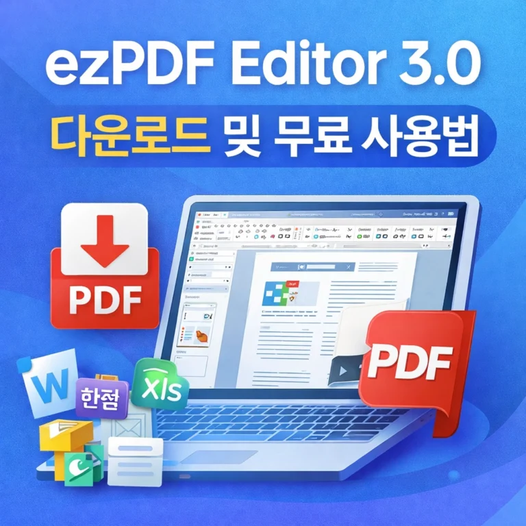ezPDF Editor 3.0 다운로드 무료 사용법