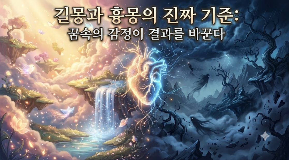 길몽과 흉몽의 진짜 기준 꿈속의 감정이 결과를 바꾼다